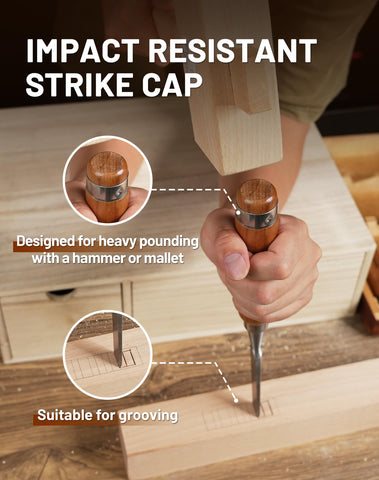 EZARC varied sizes cover chiseling tasks from fine paring to joinery