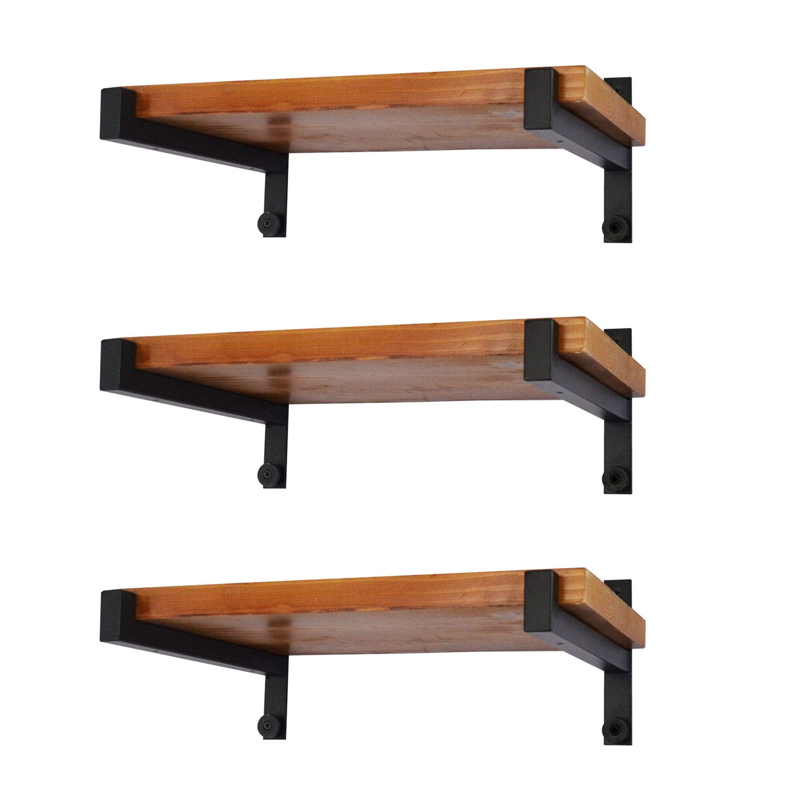 EZydecor heavy-duty brackets with lip for stable 12-inch shelf support.