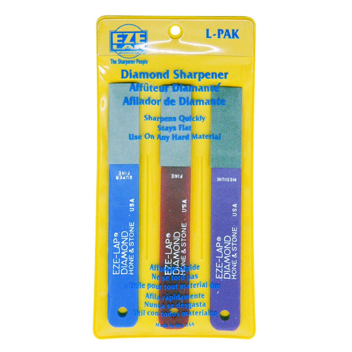 EZE-LAP EZLPACK-BRK paddles laid out for efficient sharpening tasks