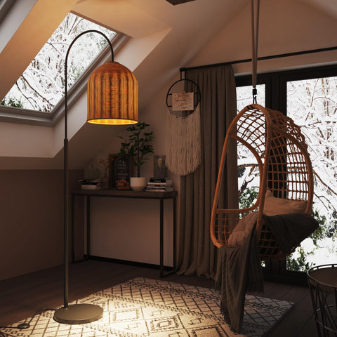 EzeeLum weighted base provides stable placement even in breezy rooms.