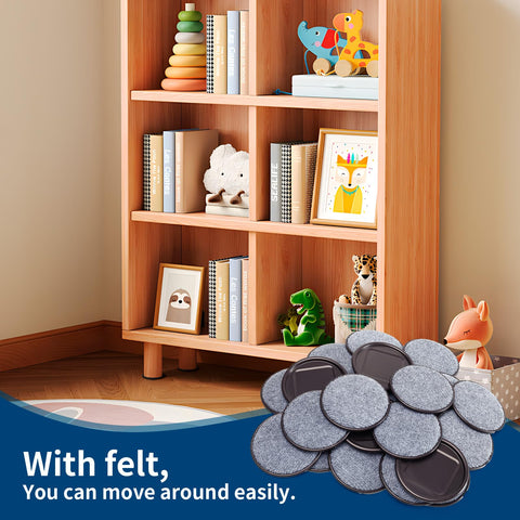 Ezprotekt easy installation by sliding under legs; cups hold legs securely.