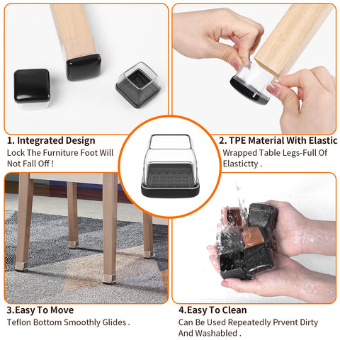 Ezprotekt 5mm bottom protects carpet from wear and scuffs.