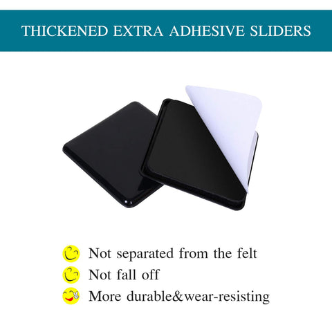 Step-by-step installation of Ezprotekt sliders on furniture legs