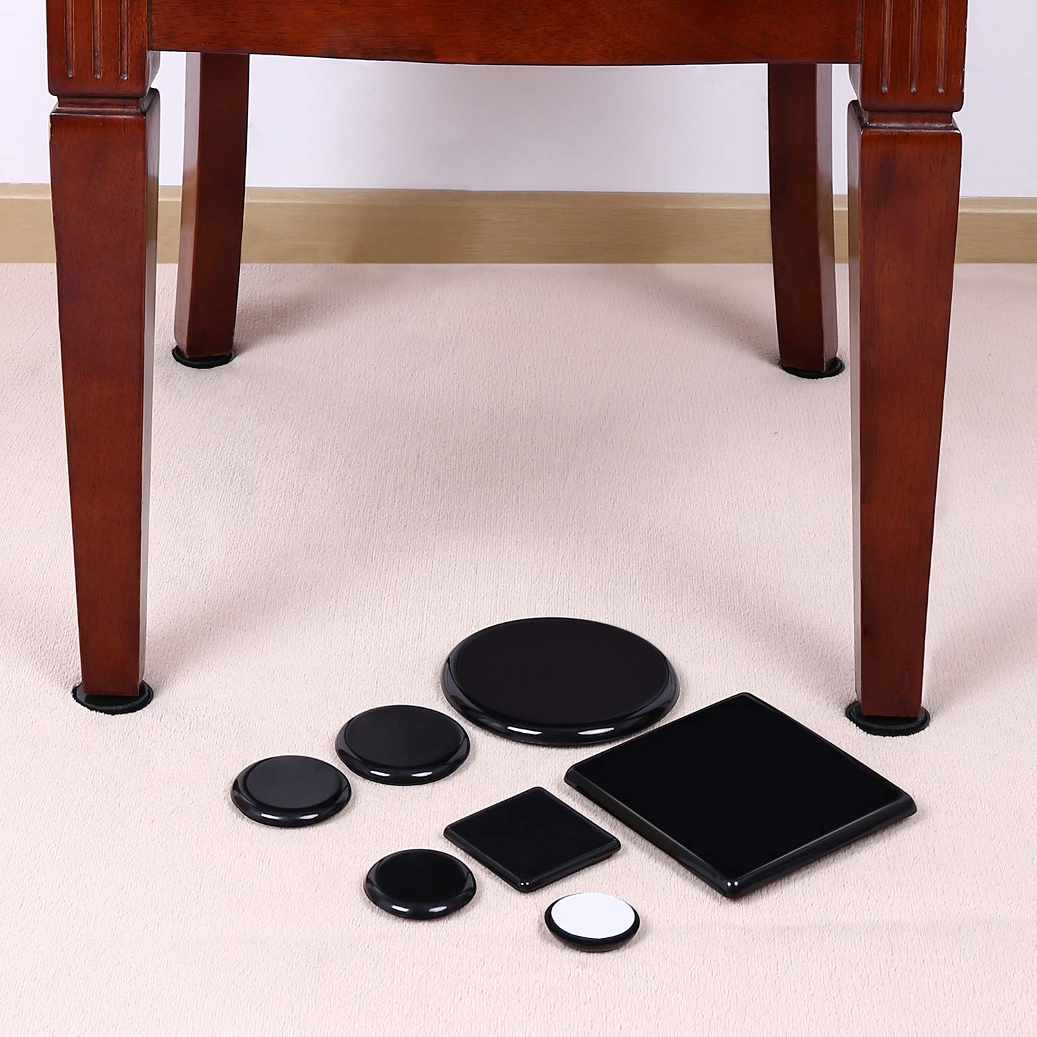EVA foam Ezprotekt sliders ready to move heavy furniture with minimal effort