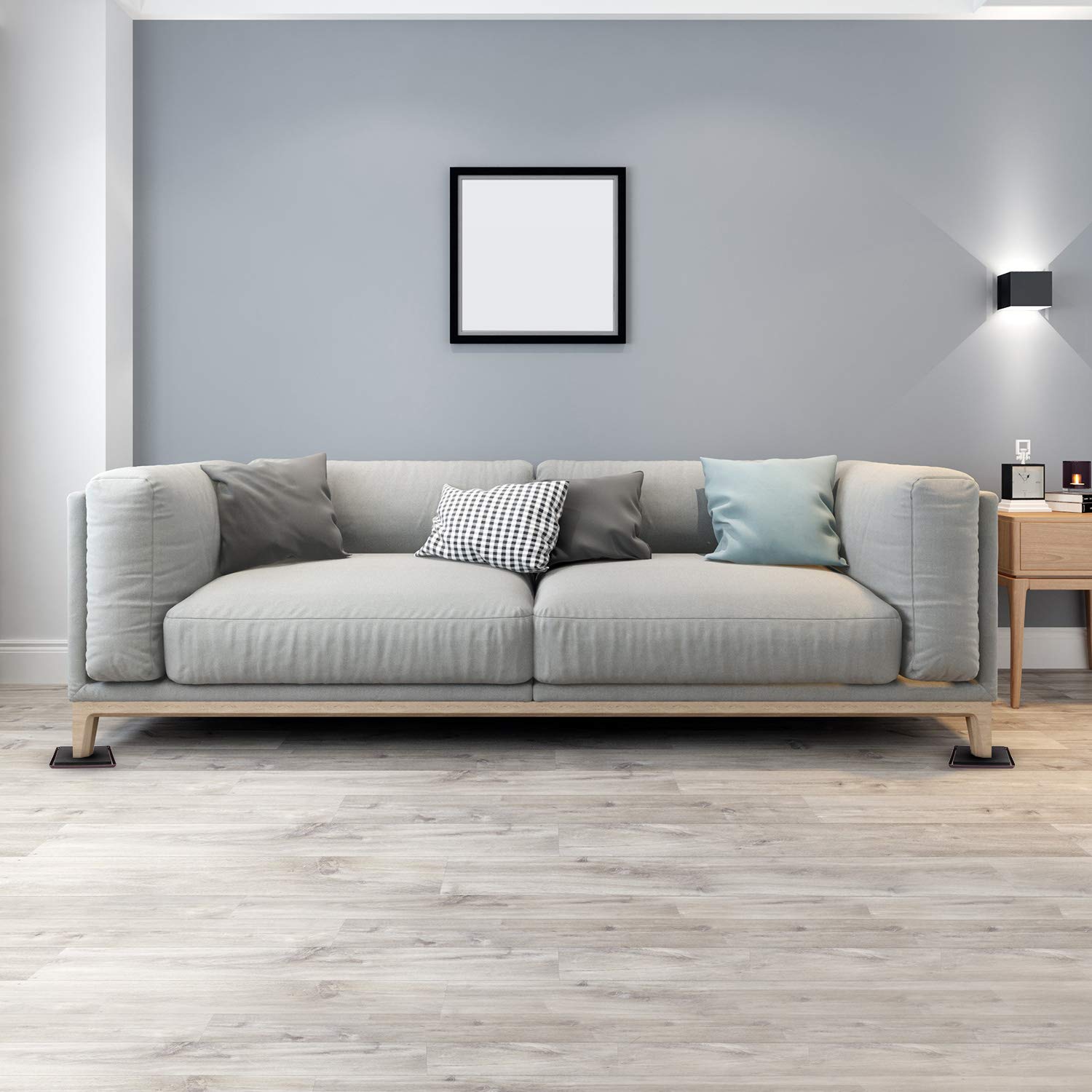 Floor-safe Ezprotekt sliders preventing carpet dents during rearrangements