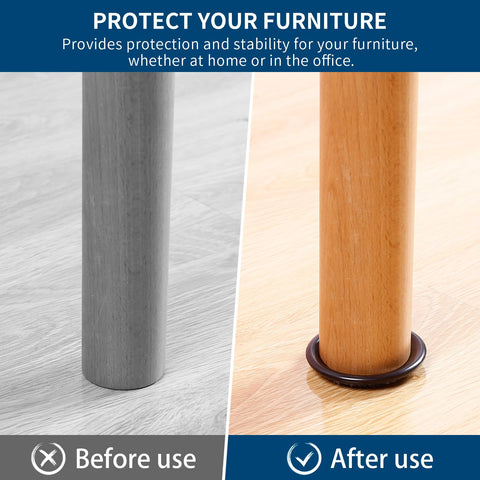 Ezprotekt brown-gray finish matches most furniture while shielding hardwood and tile floors.