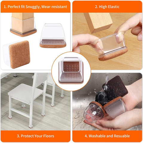 Ezprotekt cushions movement for quieter rooms and less friction.