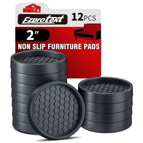 Ezprotekt non-slip pads 2-inch protect furniture from sliding on hardwood floors.
