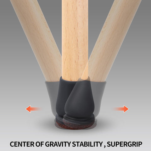 Ezprotekt quiet move with felt-bottom chair leg protectors on tile.