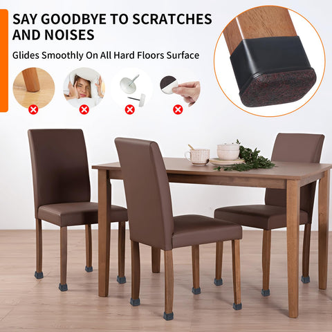 Ezprotekt rectangle dining chair legs protector for various furniture