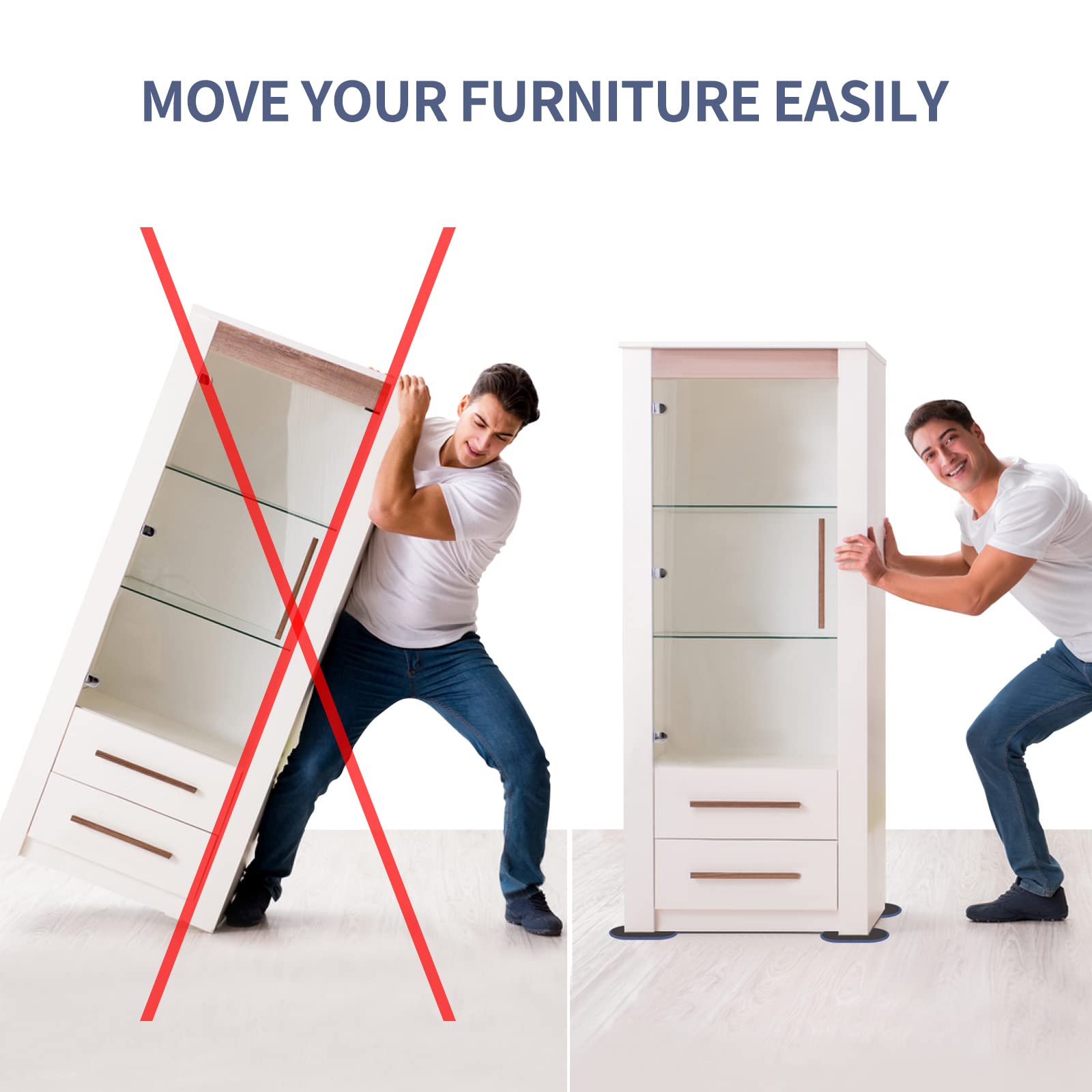 Ezprotekt bed-frame-mover sliders ease shifting heavy bed frames without damage.