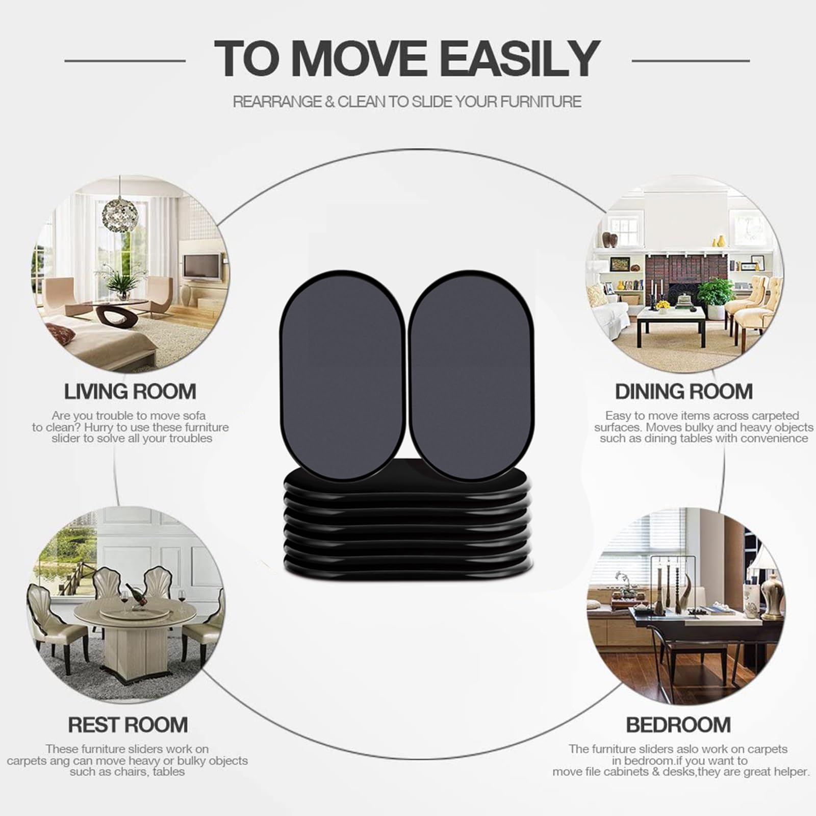 Moving a heavy bookcase with Ezprotekt sliders on carpet