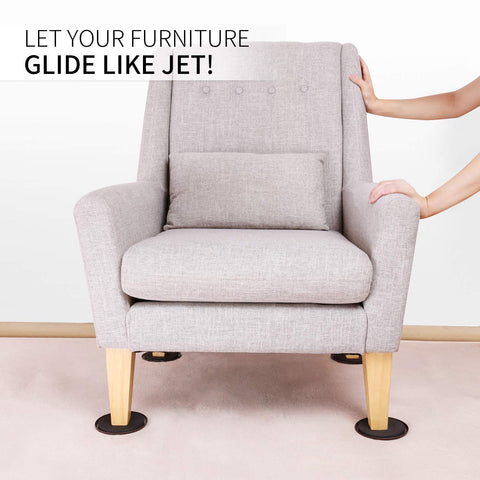 Sofa bed Ezprotekt sliders enabling quiet, secure moves of couches