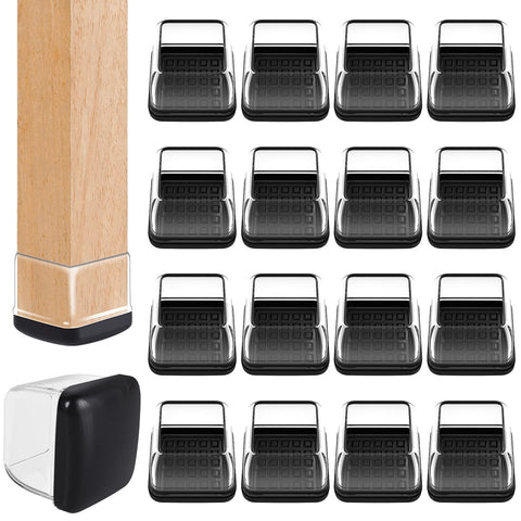 Ezprotekt square glides on carpet reduce friction for easy movement.
