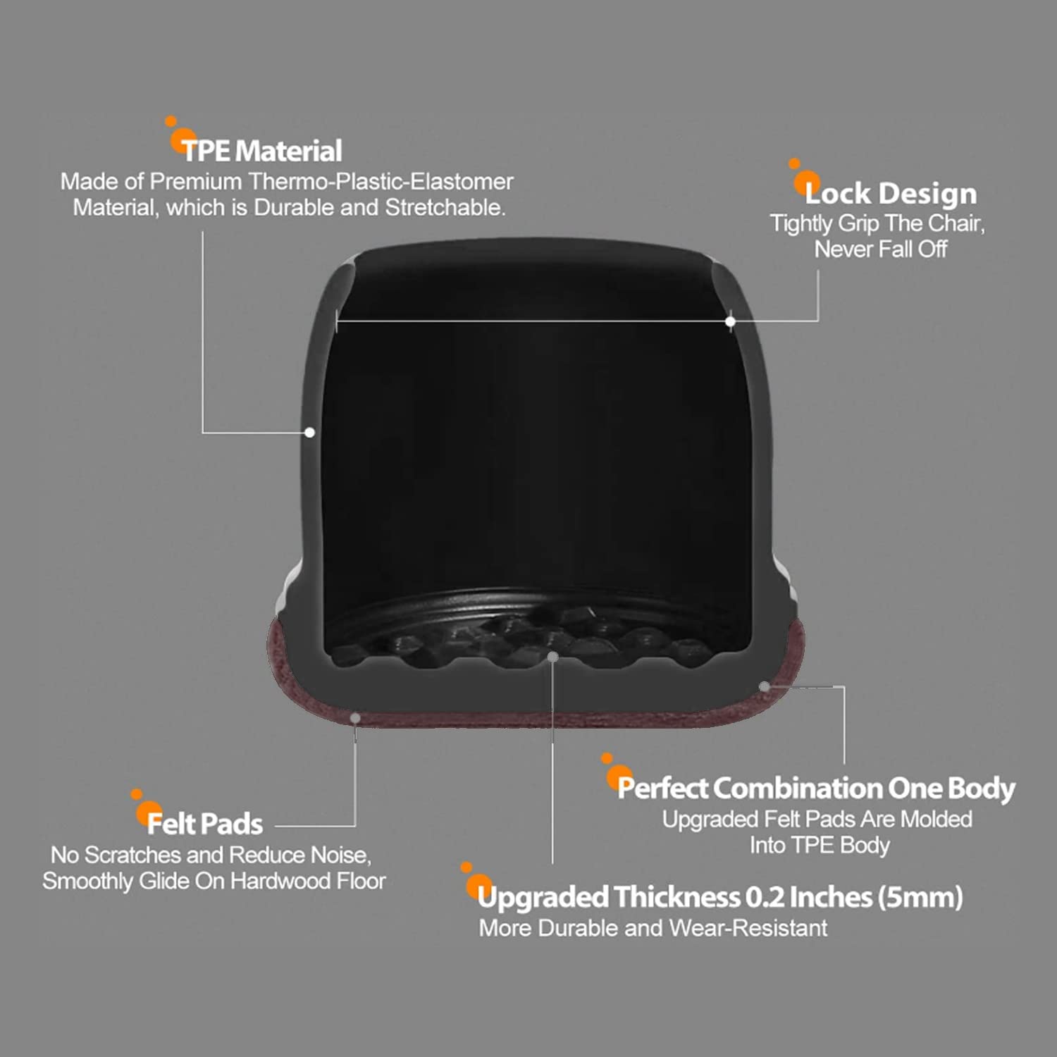 Ezprotekt tight-fit slip-on design keeps protectors securely in place