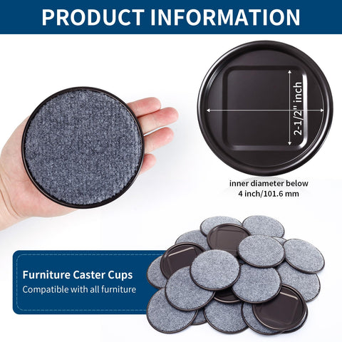 Ezprotekt felt sliders under chair for easy moves and quiet furniture shifts.
