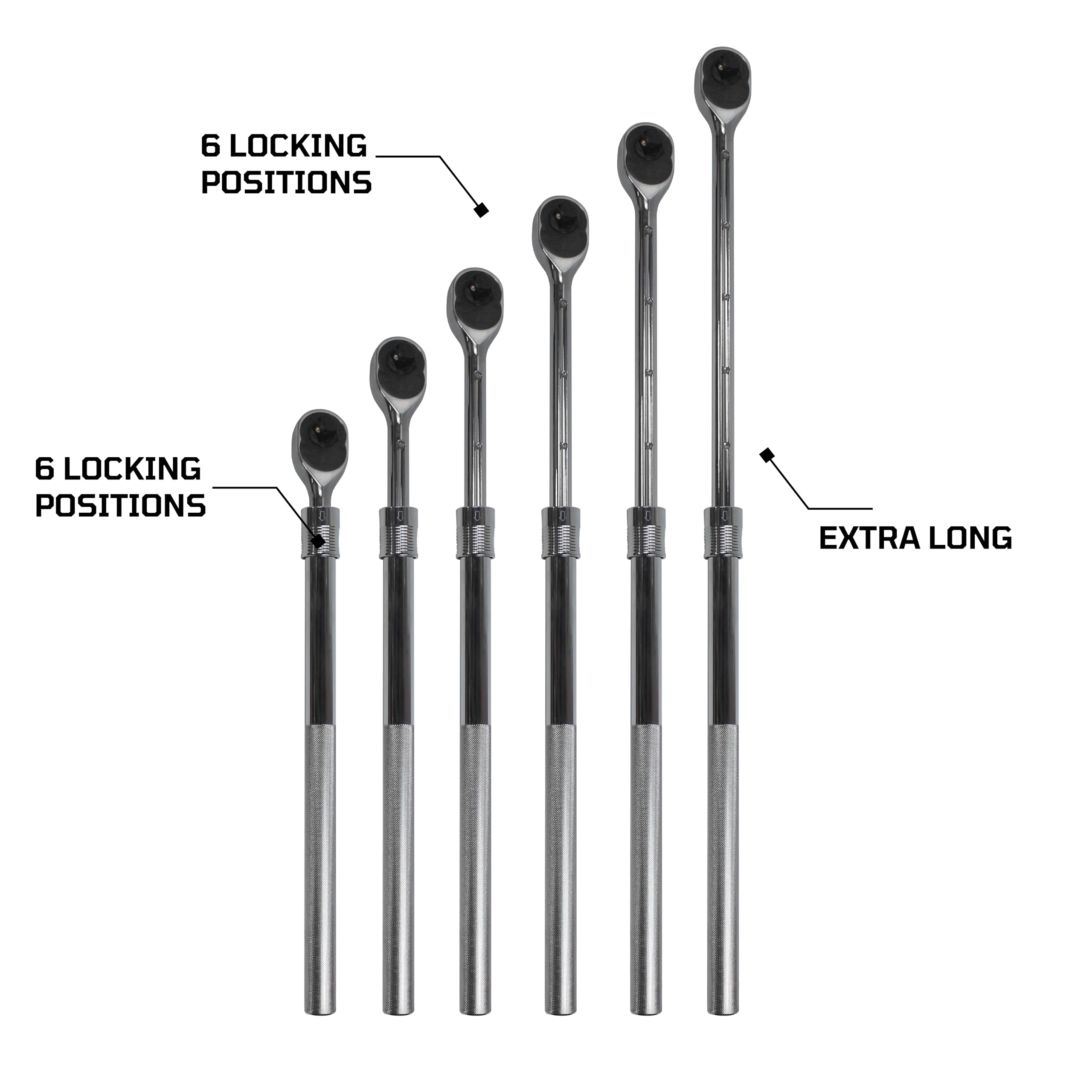 EZRED in-use ratchet on a job site showing extended reach