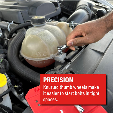 EZRED Micro Combo Ratchet knurled thumb wheel delivers precise control.