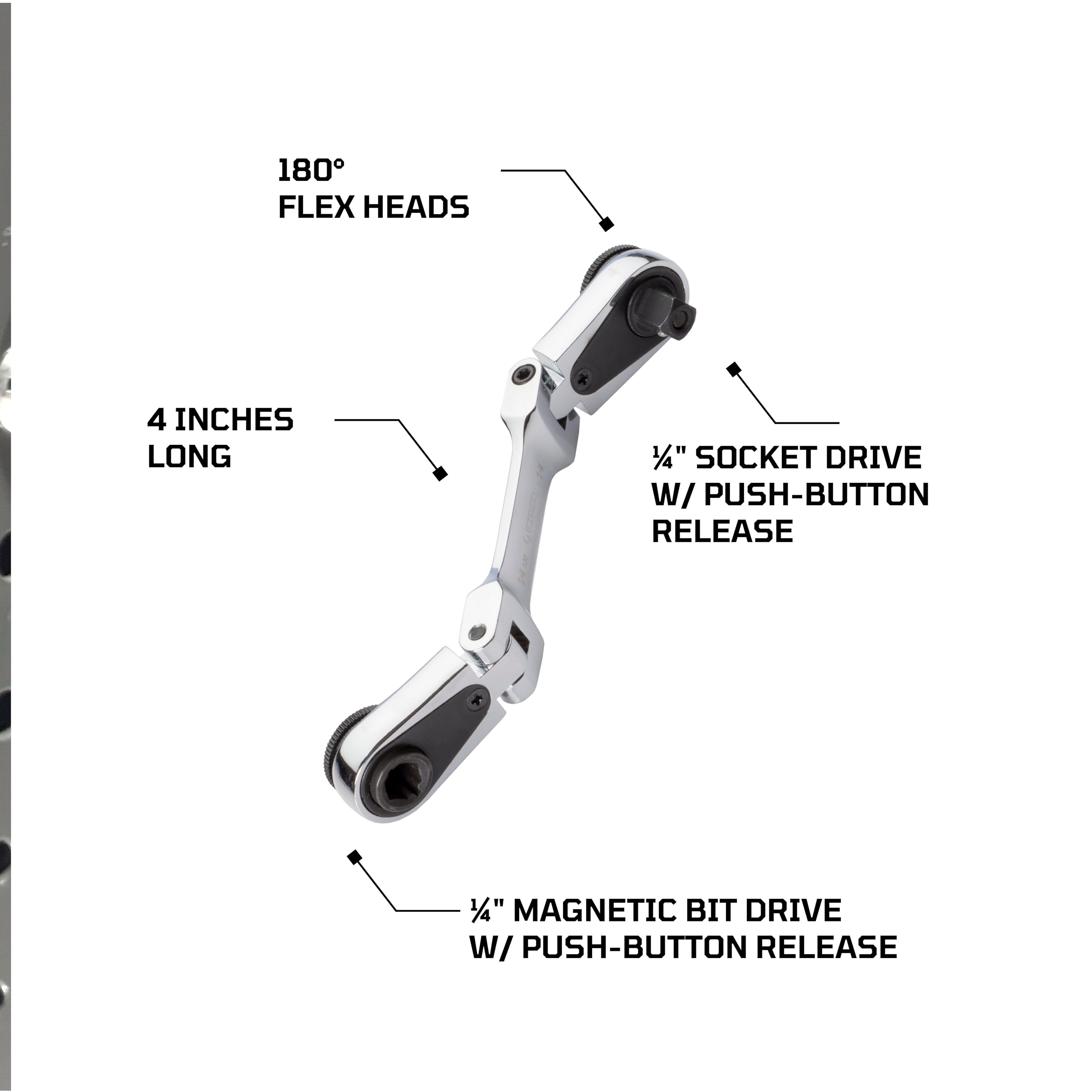 EZRED Magnetic Bit Drive keeps bits secure during use.