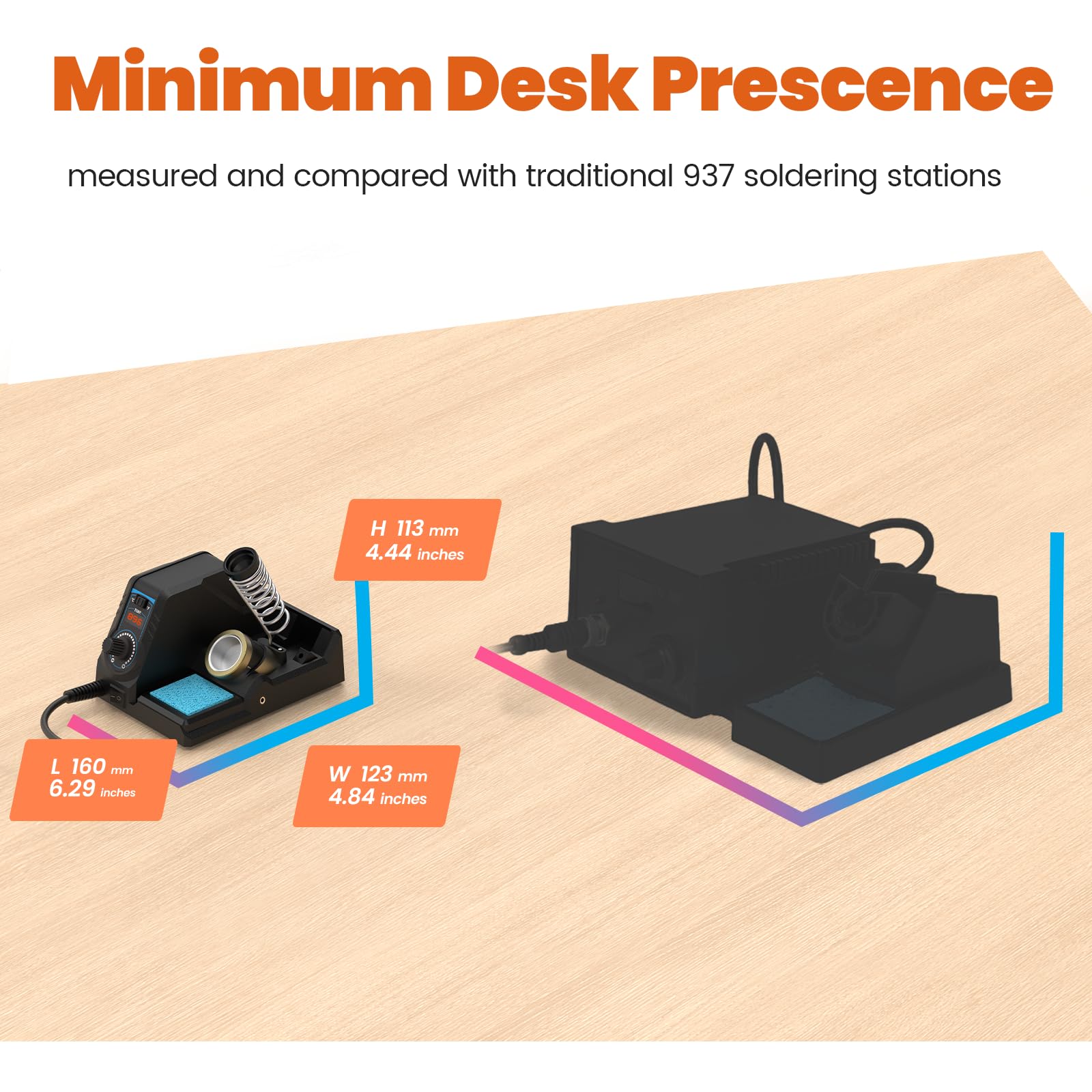 EZTOOLS 926LED V3 ESD-safe tweezers for safe component handling.