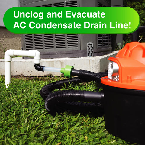 EZVAC 1-inch elbow fitting ensures proper fit and grip.