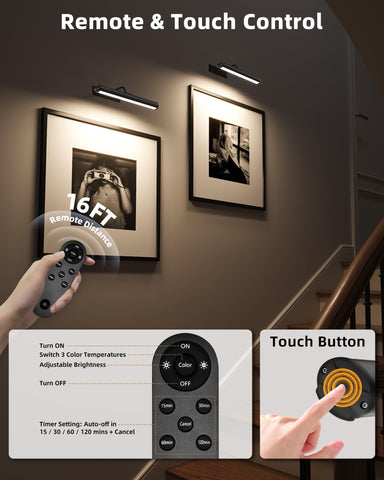 EZVALO remote control adjusts brightness and color temperature
