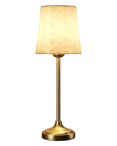 EZVALO 17-9 inch fabric shade lamp delivers cozy ambience for dining tables.
