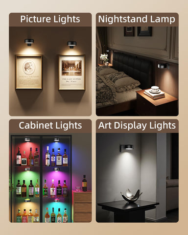 EZVALO picture light with 3 color temps for warm to cool ambience.