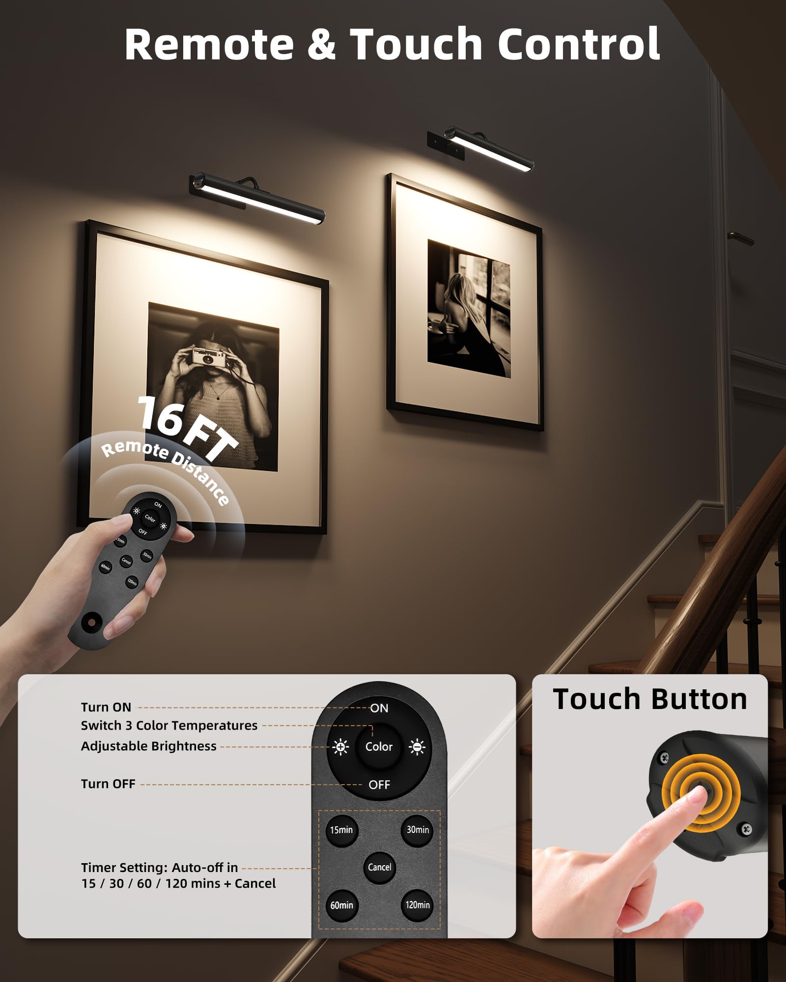 EZVALO three-color temperatures offer warm, neutral, and cool lighting options