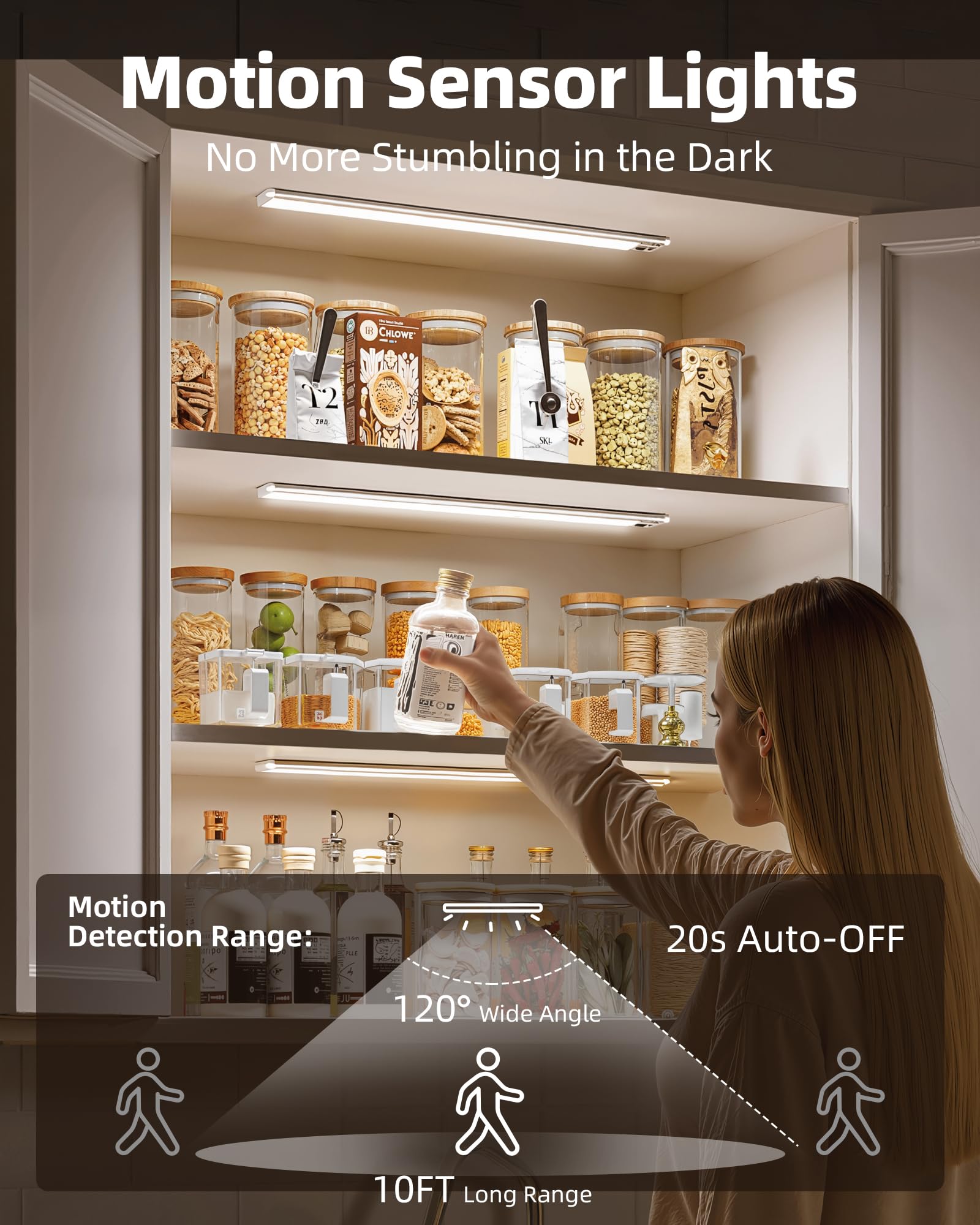 EZVALO 4000mAh rechargeable battery powers bright, wireless lighting.