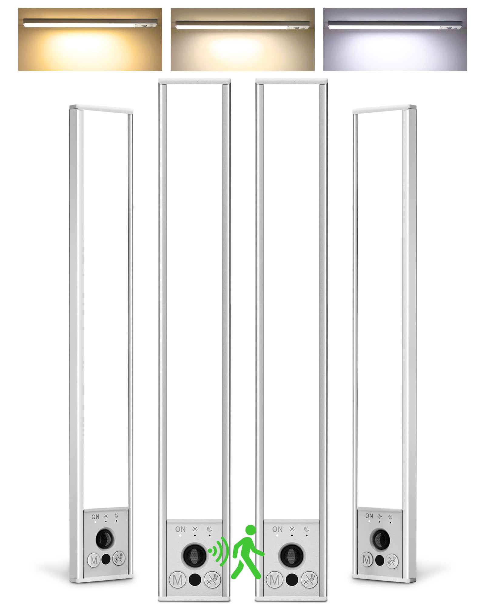 EZVALO 4-pack under-cabinet lighting for bright, even kitchen illumination