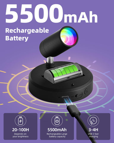EZVALO 5500mAh battery for long cordless operation