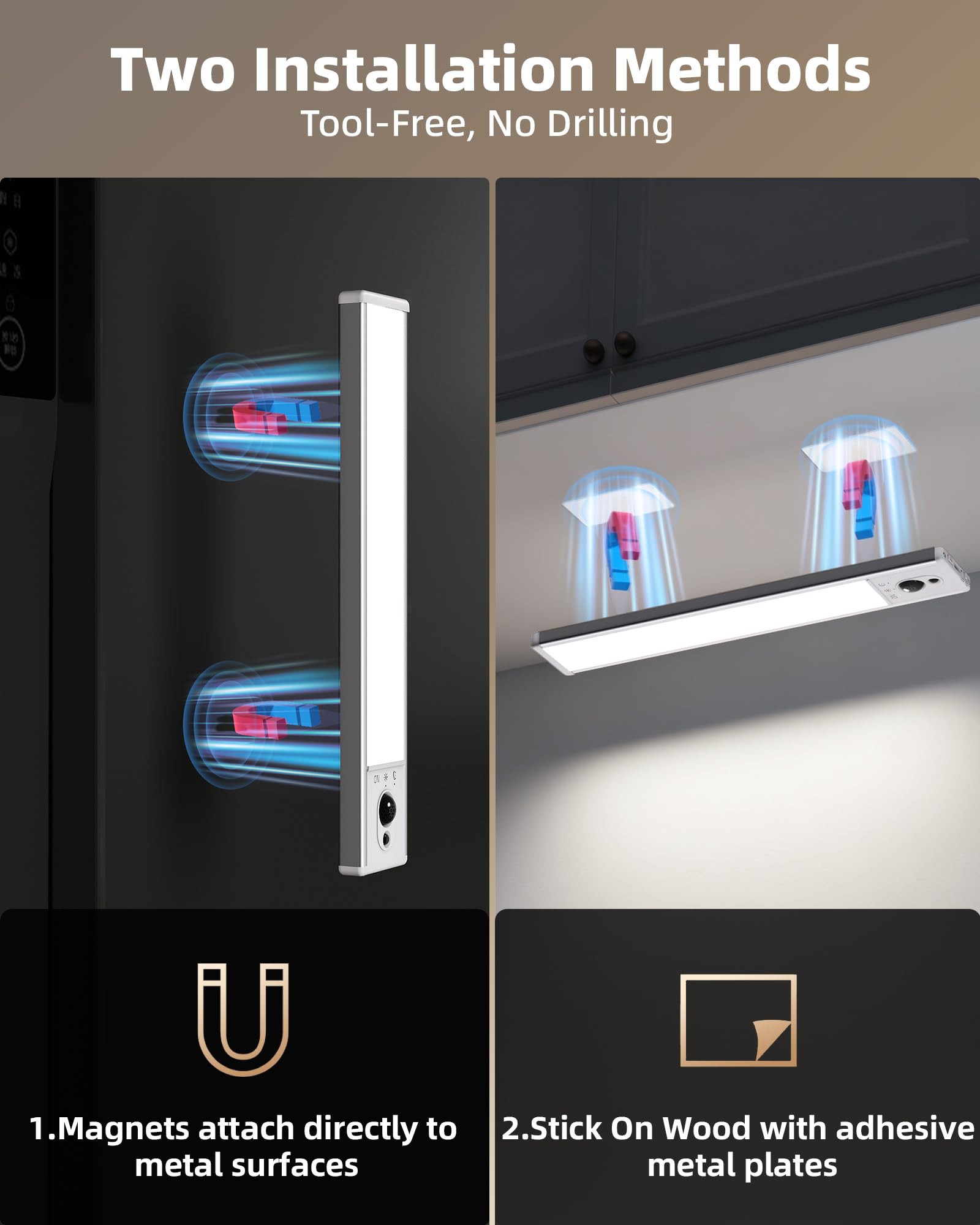 EZVALO under-cabinet light 6500K dimmable LED delivers bright daylight