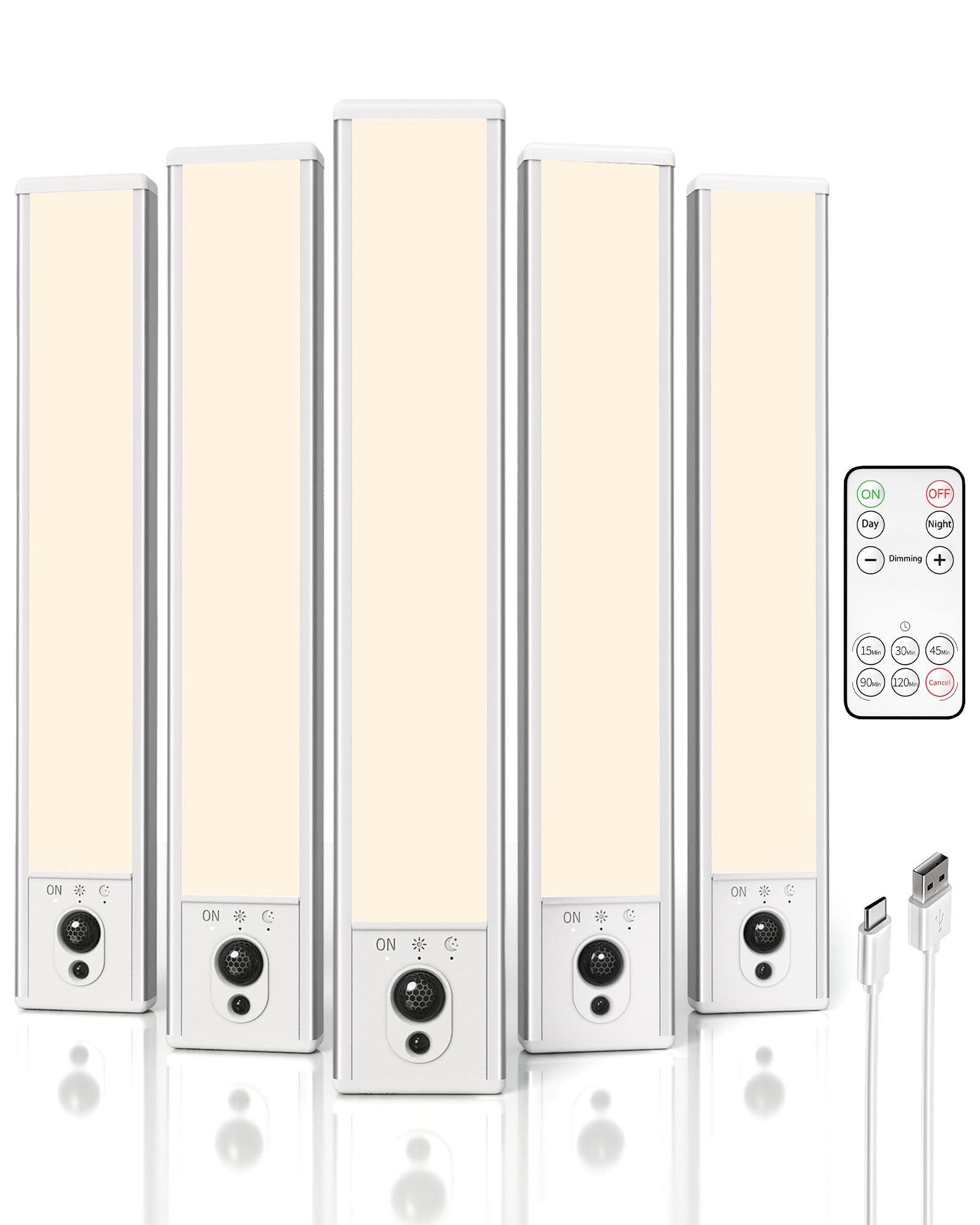 EZVALO under-cabinet light with battery power for long use.