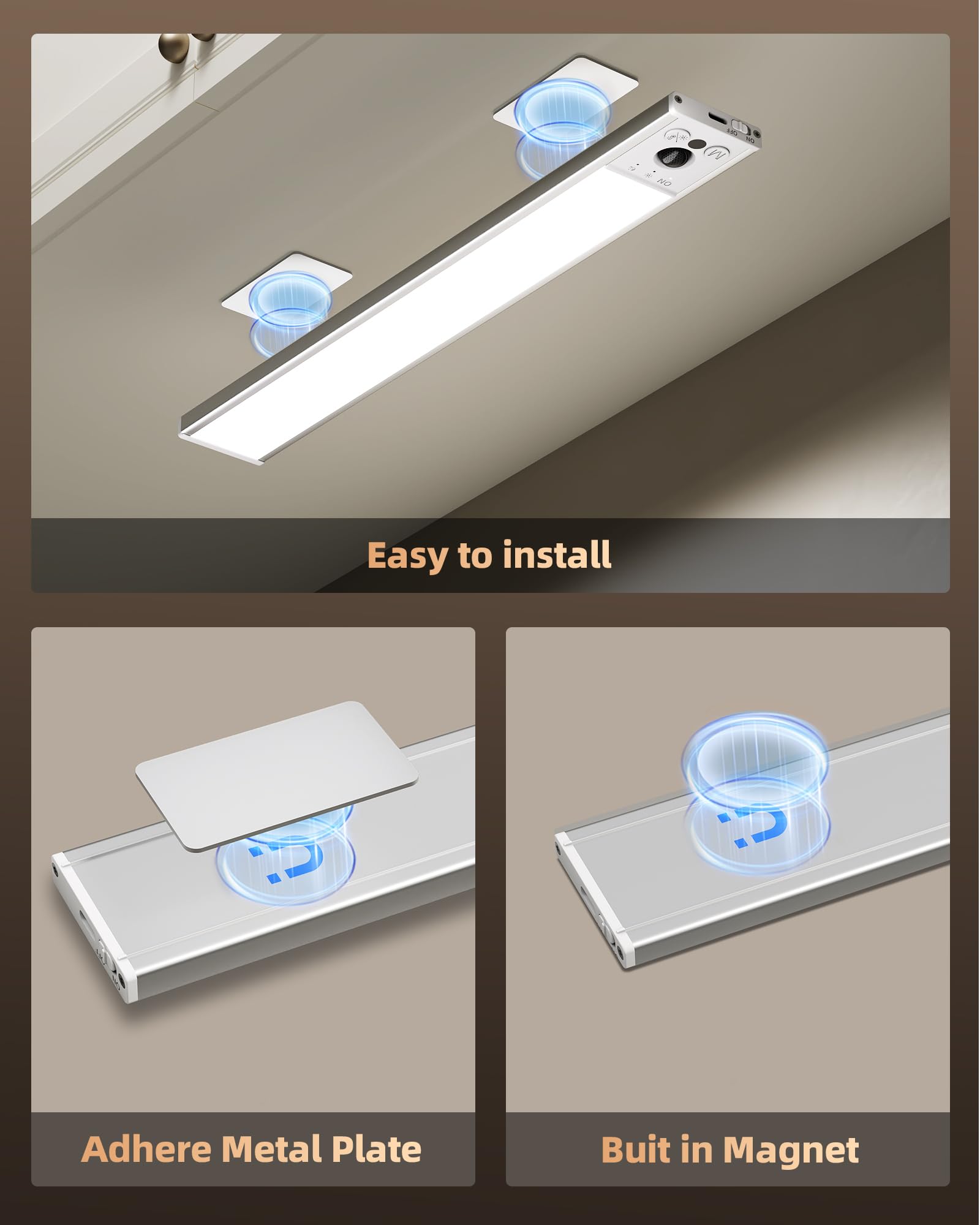 EZVALO adhesive iron plate enables placement on non-metal surfaces