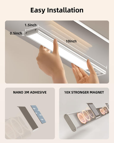 EZVALO adhesive iron plates help mounting on non-metal surfaces.