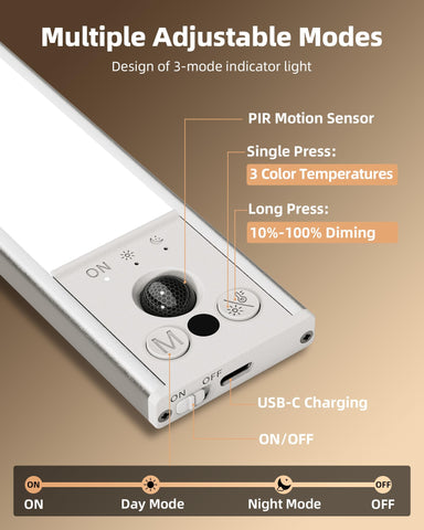 EZVALO adhesive magnet mount enables easy, tool-free placement.