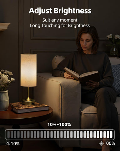 EZVALO Battery Lamp bedside setup for intimate evening ambiance.