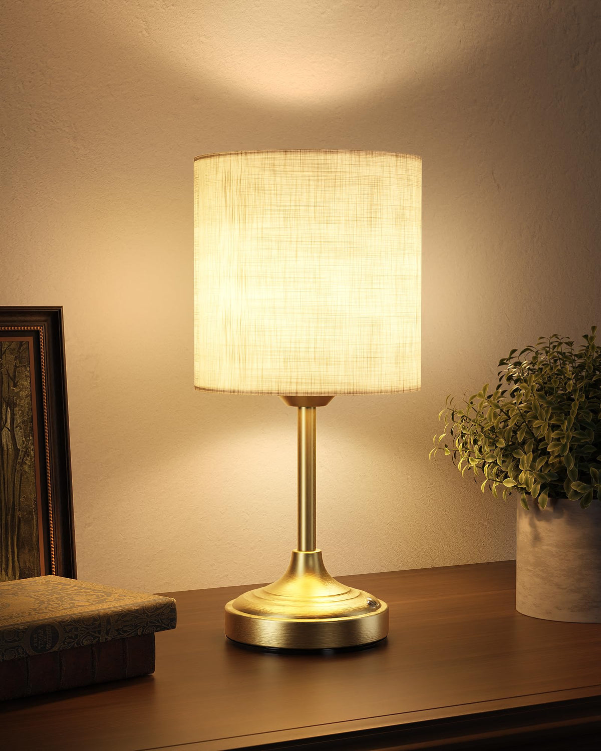 EZVALO battery-operated lamp delivering soft ambient light for dining and desks