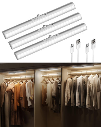 EZVALO closet light with rotatable sensor for motion-activated doorway illumination