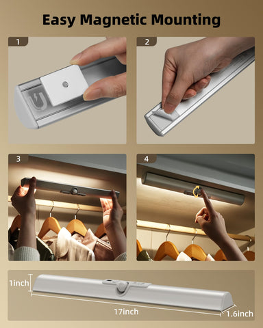 EZVALO suitable for closets, pantries, wardrobes and cabinets.