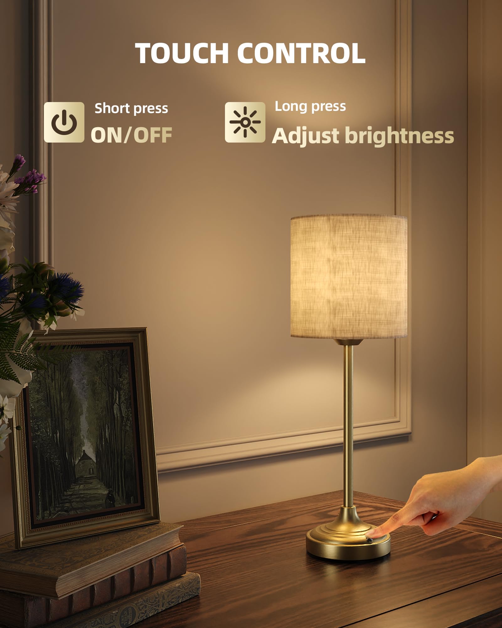 EZVALO compact desk lamp suits living rooms and desks.