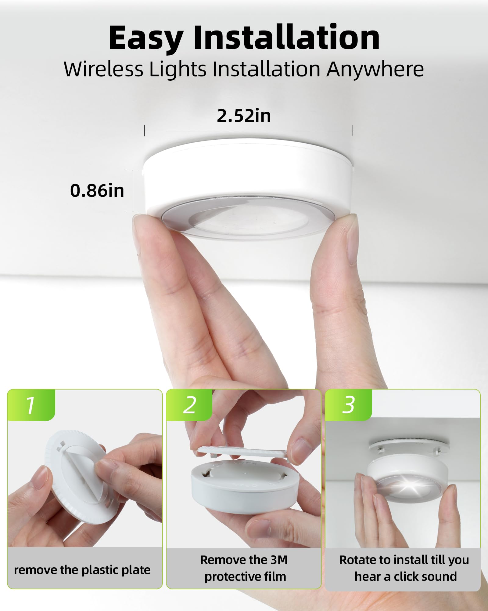 EZVALO compact under-cabinet lighting for small spaces.