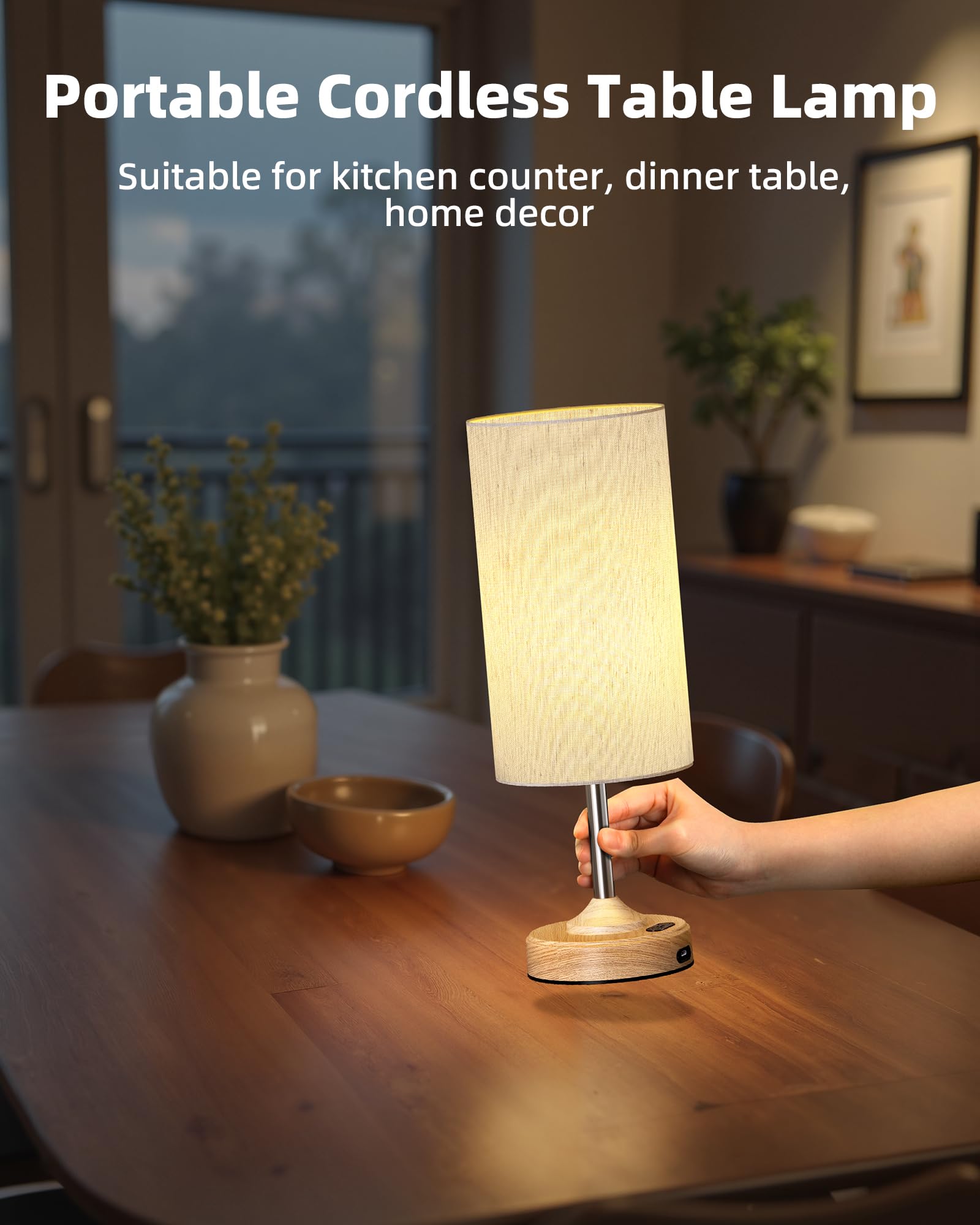 EZVALO touch control with stepless 10–100% dimming for mood lighting