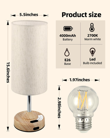 EZVALO fabric shade diffuses light for cozy evenings