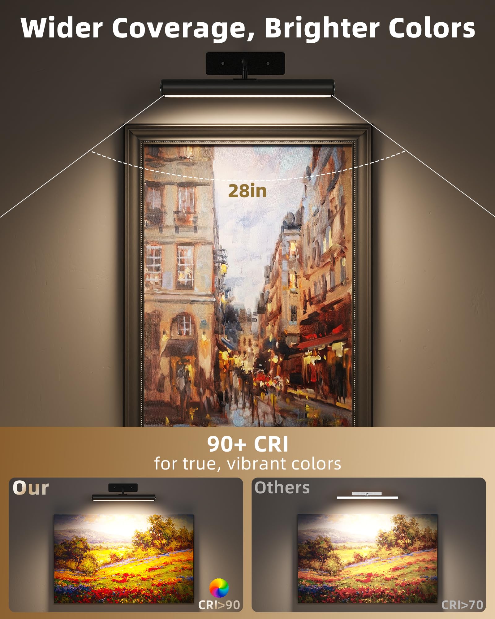 EZVALO adjustable brightness levels provide versatile illumination for any scene