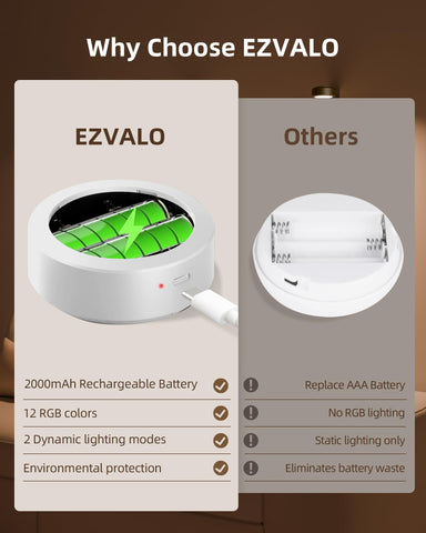 EZVALO dimmable LED poster light with adjustable brightness for precise focus