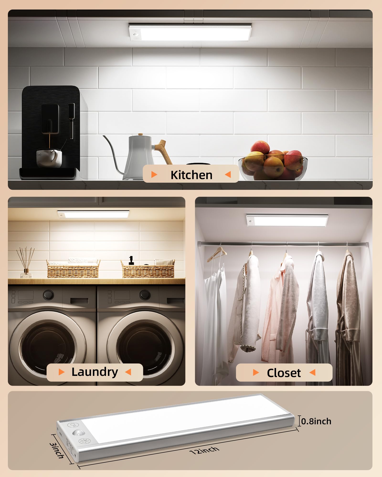 EZVALO energy-efficient under cabinet lighting designed for durable daily use