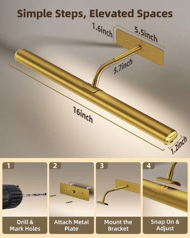 EZVALO gold finish wall light adds décor-friendly glow to living spaces
