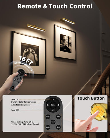 EZVALO infrared remote control for picture lights up to 16 feet